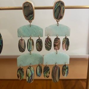 Kendra Scott Emmett earring in blue mix abalone